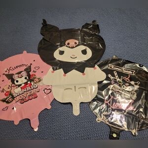 Sanrio Kuromi Balloon Trio - Pink, Black, White